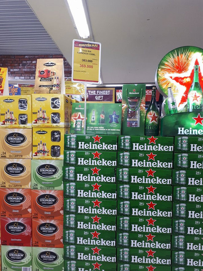 Sát Tết, Big C lại quy định khách chỉ mua 5 thùng bia mỗi ngày