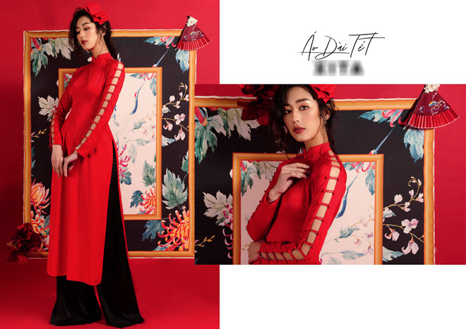 Xu hướng áo dài Tết 2018: Vẫn tràn ngập áo dài kết hợp váy xòe