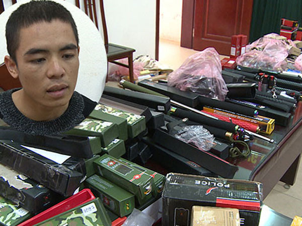 Ngang nhiên buôn bán các loại vũ khí trên mạng