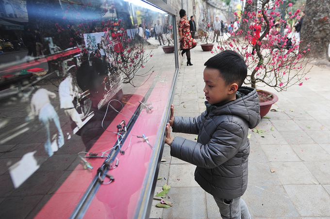 Phố bích họa ở trung tâm Hà Nội nhộn nhịp ngày gần Tết