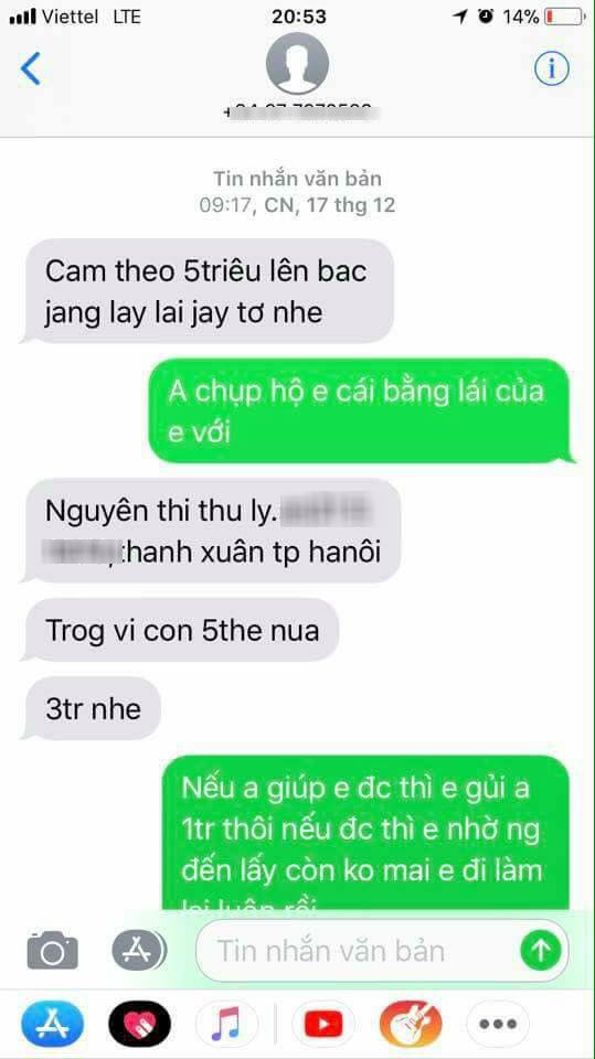 Đôi vợ chồng trẻ nhặt được túi xách, cuỗm luôn điện thoại và ví của khổ chủ còn bắt chuộc 5 triệu để lấy giấy tờ khiến dân mạng bức xúc Đôi vợ chồng trẻ nhặt được túi xách, cuỗm luôn điện thoại và ví của khổ chủ còn bắt chuộc 5 triệu để lấy giấy tờ khiến dân mạng bức xúc