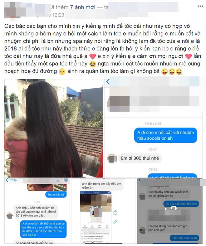 Salon tóc nhận gạch đá vì từ chối khách tóc dài, tuyên bố chỉ nhận làm tóc lỡ và ngắn!