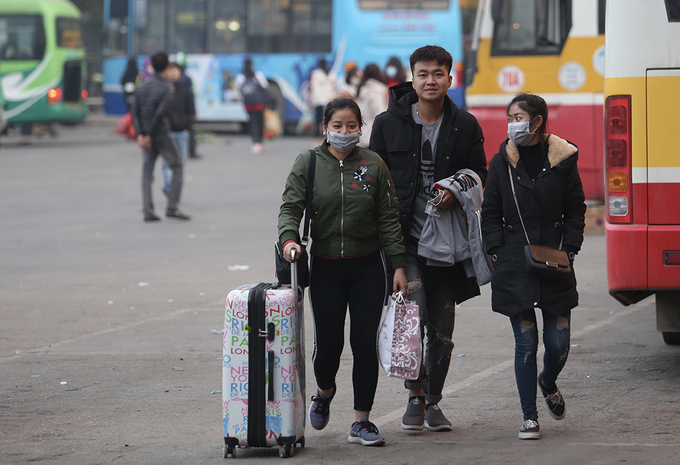 Bến xe Hà Nội vắng tanh ngày giáp Tết