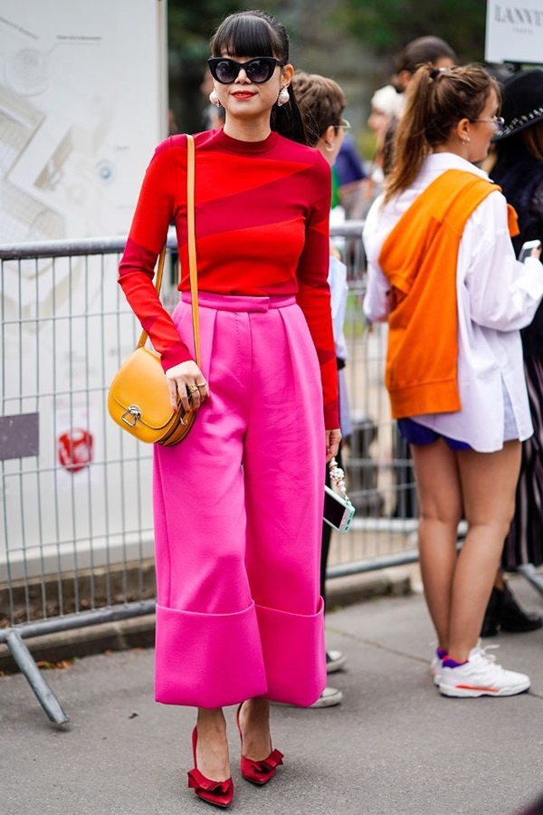 7 màu sắc kết hợp trang phục đỏ tạo sự mới lạ cho ngày Tết