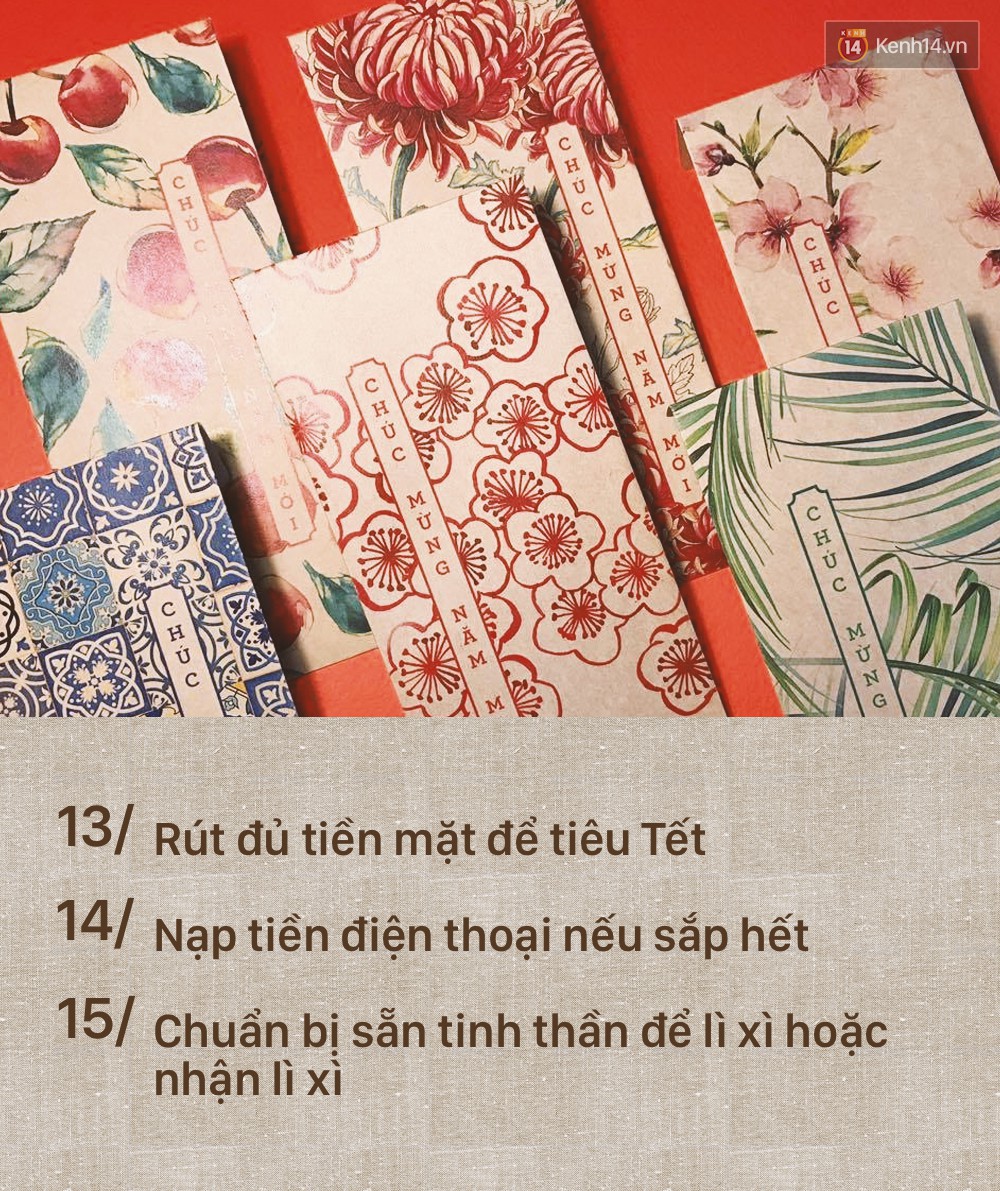 Đây là danh sách 24 việc cần hoàn thành ngay trong ngày cuối năm! Đây là danh sách 24 việc cần hoàn thành ngay trong ngày cuối năm!