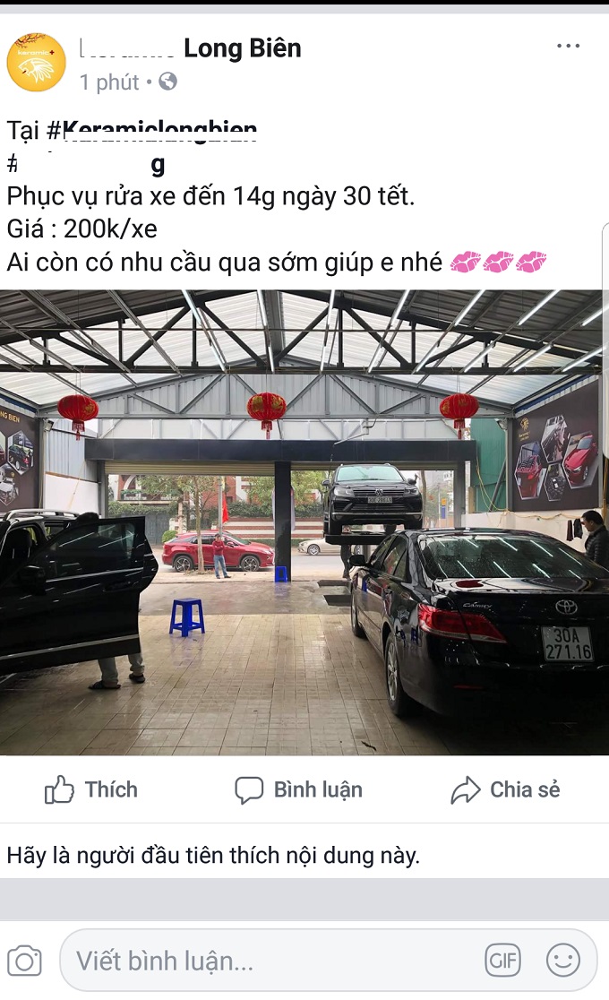 Ngày 30 Tết: Rửa xe 200 nghìn đồng/lượt, khách vẫn ùn ùn xếp hàng