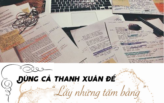 Bạn dùng cả thanh xuân để làm gì?