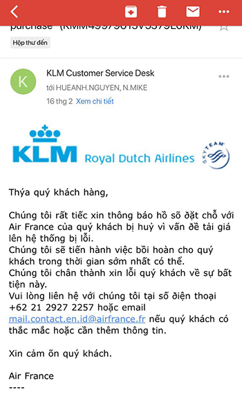 Hành khách Việt tố cáo hãng hàng không Pháp hủy hàng loạt vé giá rẻ