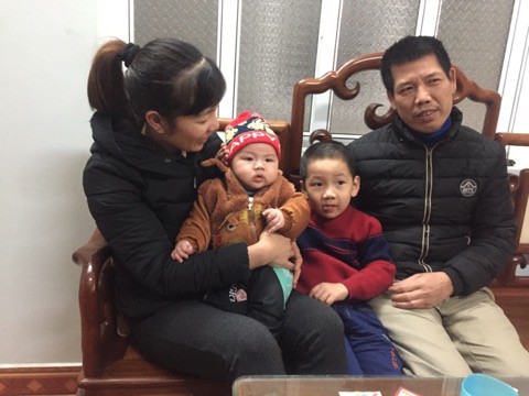 Cái Tết đầu tiên của bé trai sơ sinh nặng 7,1kg ở Vĩnh Phúc