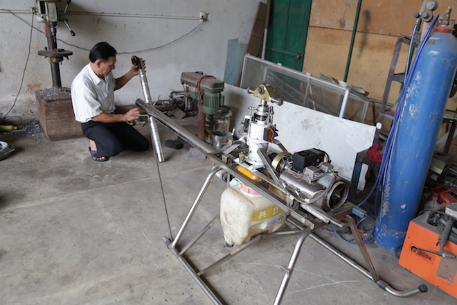 Những hình ảnh đầu tiên về máy bay không người lái của hai lúa Bùi Hiển