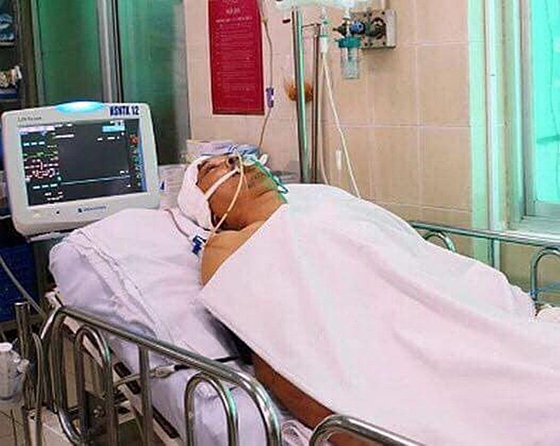 Đưa vợ con đi chơi Tết, bị cây rơi trúng đầu, bất tỉnh