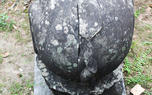 10 linh thú quỳ chầu ở chùa Phật Tích