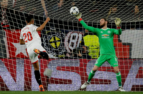 De Gea chơi xuất thần, Man Utd vất vả cầm hòa Sevilla