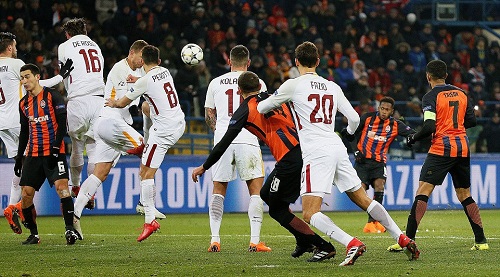 Roma thua ngược Shakhtar Donetsk