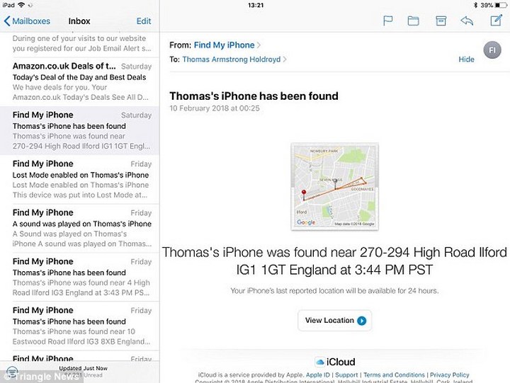 Find My iPhone tìm ra điện thoại tại đồn cảnh sát, tới tìm cảnh sát bảo không có Find My iPhone tìm ra điện thoại tại đồn cảnh sát, tới tìm cảnh sát bảo không có