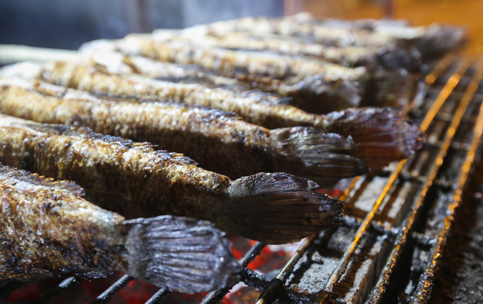 Trắng đêm nướng cá lóc vía Thần Tài trên vỉa hè Sài Gòn