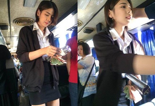 Sự thật về Người bán vé xinh đẹp ngọt ngào nhất Thái Lan Sự thật về Người bán vé xinh đẹp ngọt ngào nhất Thái Lan