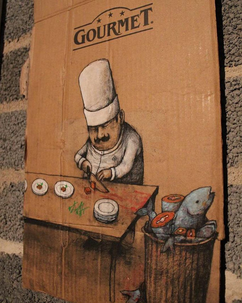 Mặt trái xã hội gây ám ảnh qua loạt tranh của họa sĩ Pháp