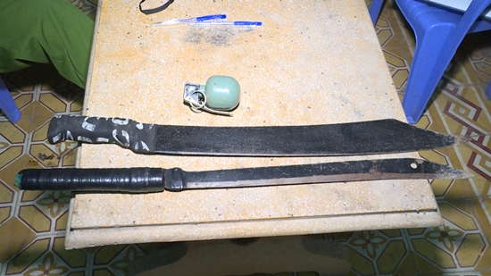 Nhóm nam nữ tàng trữ vũ khí nóng, phê ma túy trong nhà vắng chủ