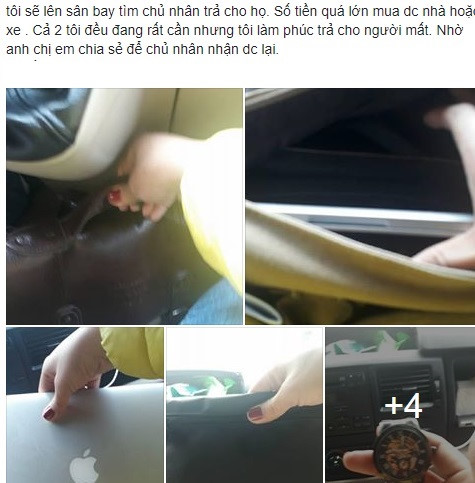 Vợ chồng tài xế taxi trả 17.000 USD, MacBook cho khách Tây bỏ quên