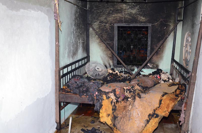 Nổi cơn ghen, phóng hoả thiêu cả gia đình vợ