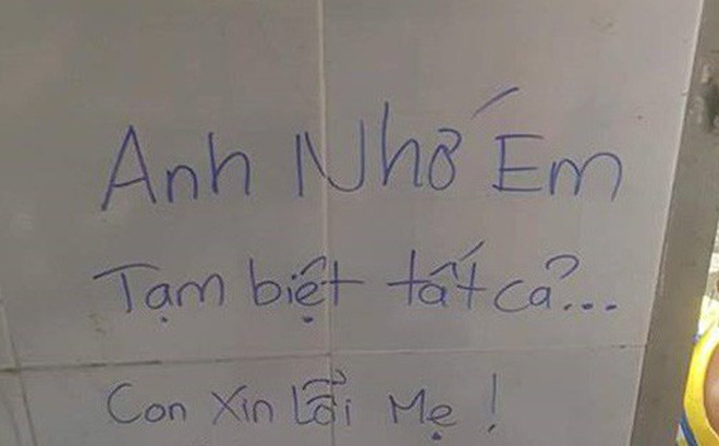 Viết anh nhớ em lên tường, thanh niên treo cổ tự tử