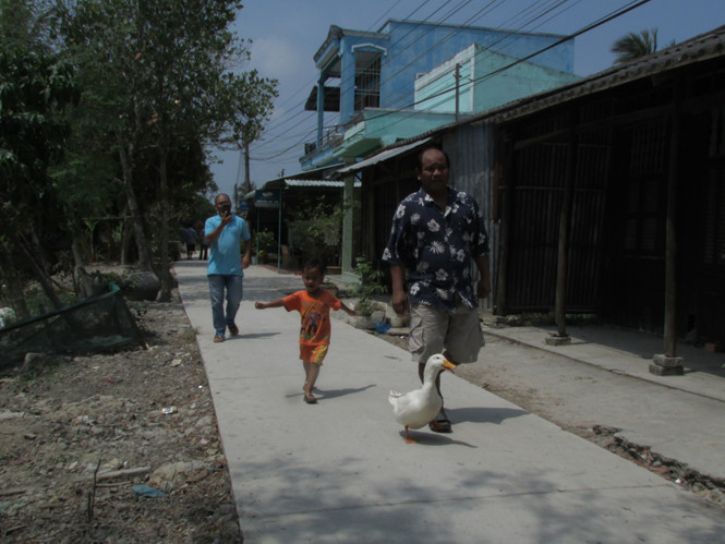 Lạ đời con vịt suốt ngày lẽo đẽo theo chủ không rời nửa bước