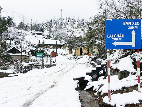 Nhiệt độ ở Sapa thấp nhất trong vòng 2 năm qua