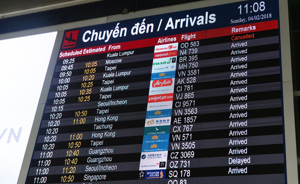 Sân bay Tân Sơn Nhất đông nghịt người đón Việt kiều về quê ăn Tết