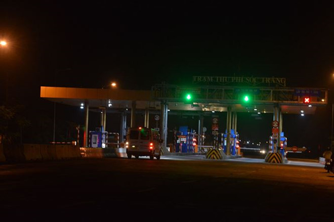Trạm BOT Sóc Trăng bình yên ngày thu phí đầu năm