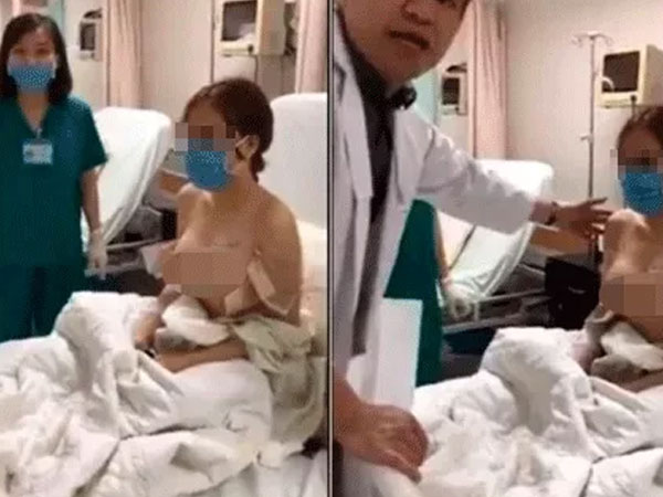 Bác sĩ yêu cầu quay clip khám ngực nữ bệnh nhân nói gì?