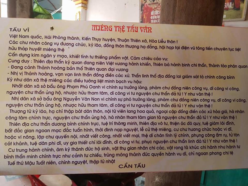 Về Hải Phòng xem uống máu ăn thề không tham nhũng