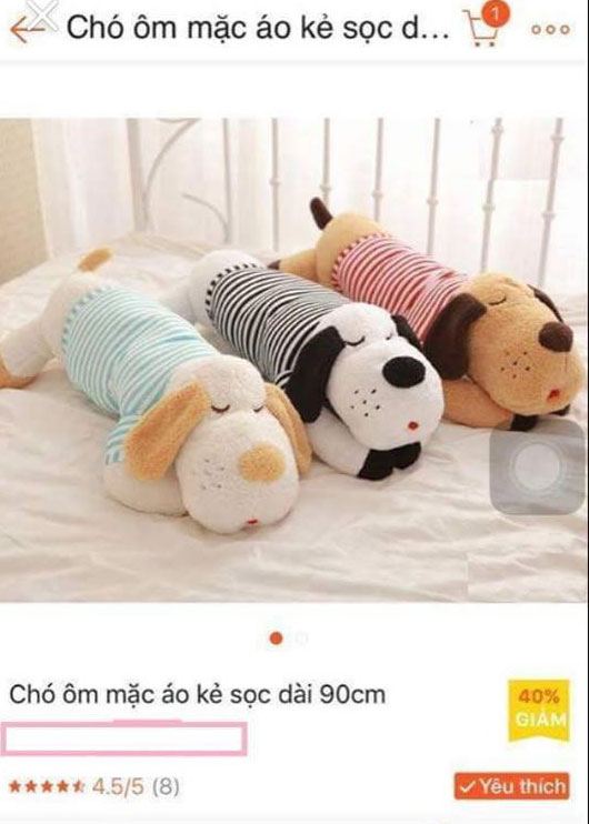 Khách thắc mắc ảnh chú chó bông khác với ảnh đăng bán, chủ shop hồn nhiên: Hình đó chụp đêm lúc đang ngủ, còn giờ nó dậy rồi