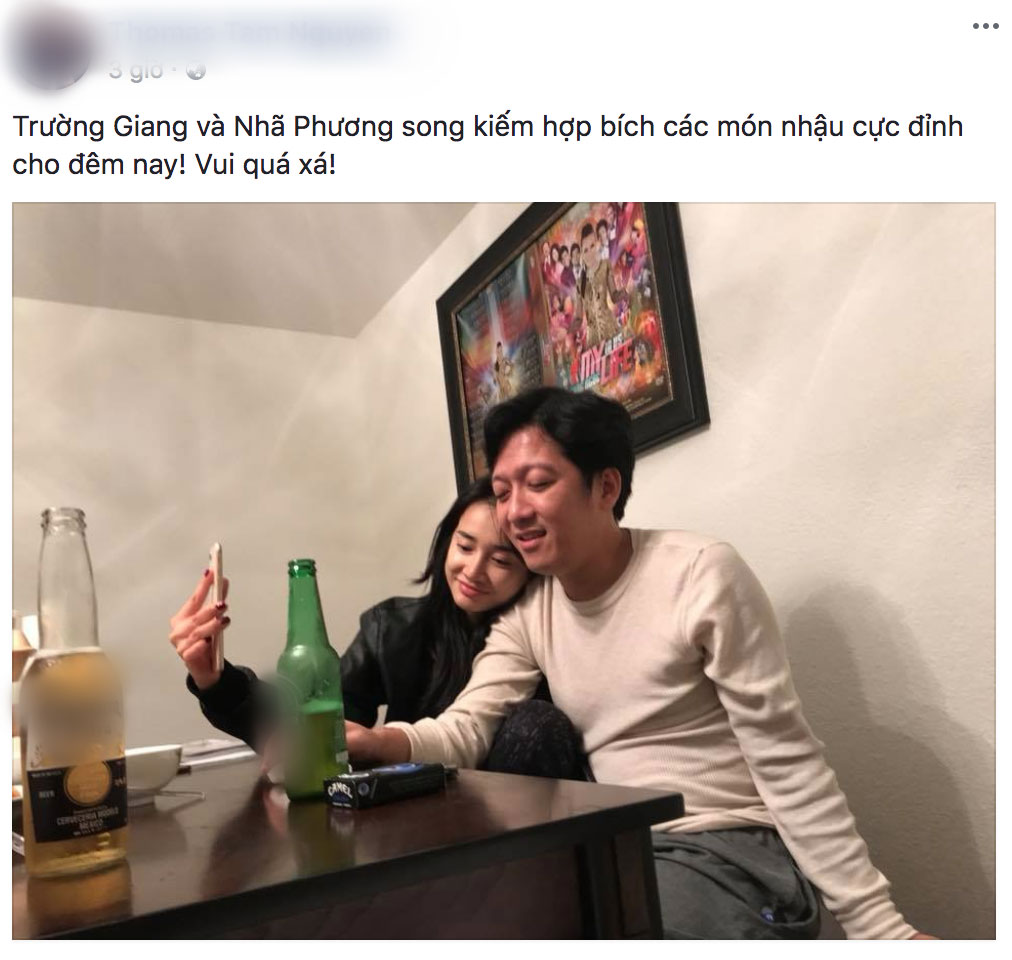 Sau khi tái hợp, Trường Giang - Nhã Phương tình tứ tại Mỹ