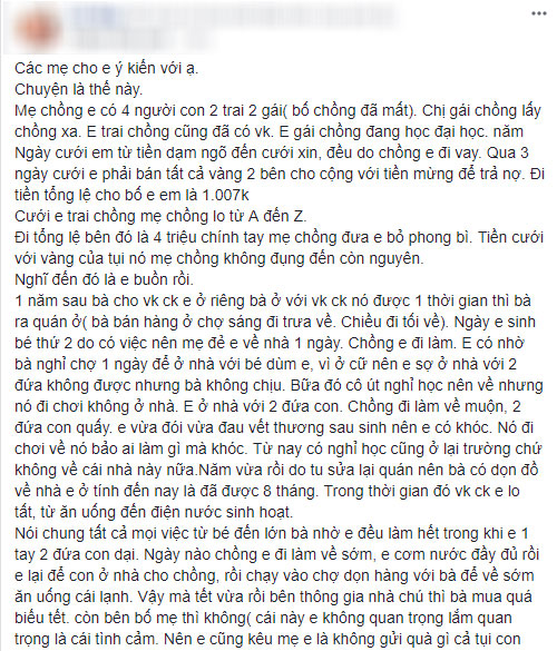 Mẹ 2 con kể chuyện làm dâu trên đe dưới búa: Lo cho mẹ chồng từ A-Z vẫn bị khinh, em chồng thì ác miệng