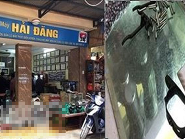 Niêm phong số kim loại nghi để sử dụng cho súng hơi tại chợ Hòa Bình