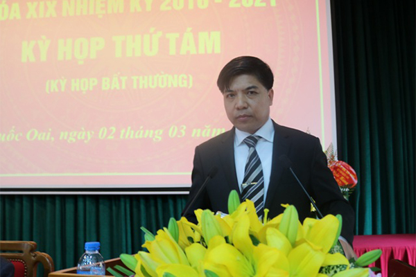 Huyện Quốc Oai có Chủ tịch mới