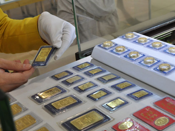 Giá vàng trong nước tăng phiên cuối tuần