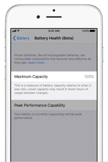 Cận cảnh cài đặt Battery Health trên iOS 11.3 cho phép tinh chỉnh hiệu năng CPU Cận cảnh cài đặt Battery Health trên iOS 11.3 cho phép tinh chỉnh hiệu năng CPU