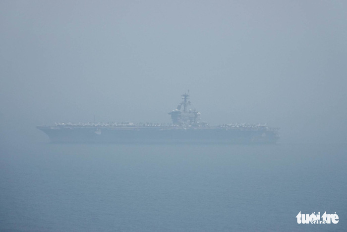 Tàu sân bay Mỹ đã neo đậu trong Vịnh Đà Nẵng