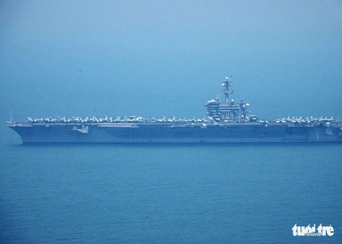 Tàu sân bay Mỹ đã neo đậu trong Vịnh Đà Nẵng
