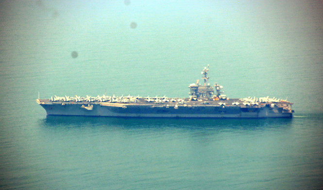 Người Đà Nẵng khó có cơ hội ngắm tàu sân bay USS Carl Vinson