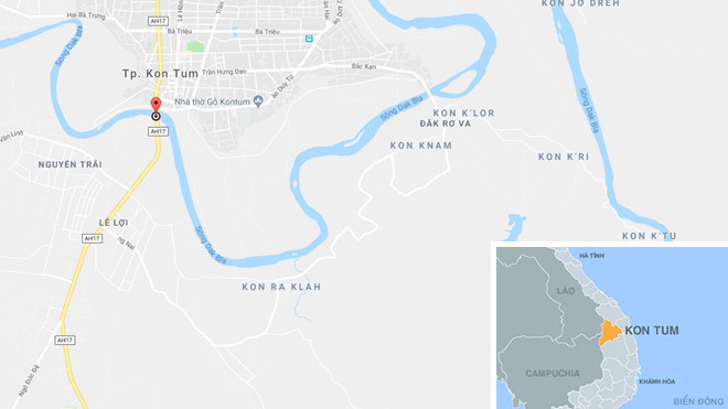 Nam thanh niên nhảy cầu trong đêm