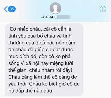 Chị em sốc với bồ nhí giật chồng còn gửi ảnh trêu tức vợ nhân tình, tự đắc vì sinh được con trai?