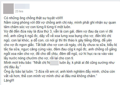 Con thứ 3 tiếp tục là công chúa, ông bố vẫn hết lòng chăm vợ: Chửa còn vất vả hơn, con mình vợ mình chứ ai đâu mà không chăm