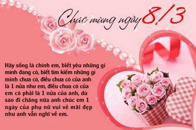 Những lời chúc lãng mạn và ngọt ngào đốn tim chị em trong dịp 8.3 Những lời chúc lãng mạn và ngọt ngào đốn tim chị em trong dịp 8.3