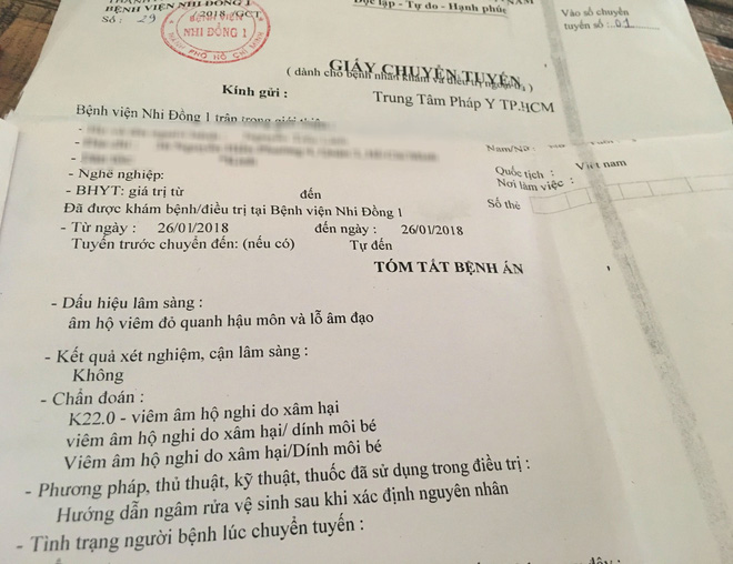 TP.HCM: Bé gái 3 tuổi nghi bị bảo vệ xâm hại tại trường mầm non, bố mẹ nghỉ việc đi cầu cứu cơ quan chức năng
