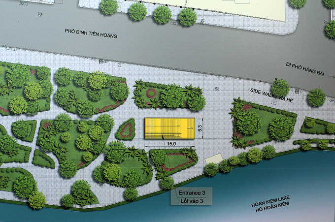 Hà Nội trưng bày phối cảnh ga tàu điện ngầm cạnh Hồ Gươm