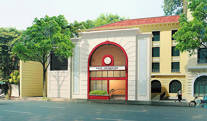 Hà Nội trưng bày phối cảnh ga tàu điện ngầm cạnh Hồ Gươm