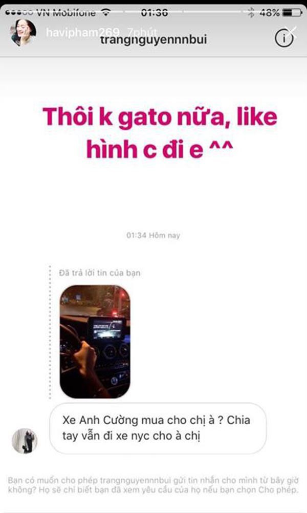 Hồ Ngọc Hà, Hạ Vi vẫn thoải mái đi xe của Cường Đô la sau khi chia tay?